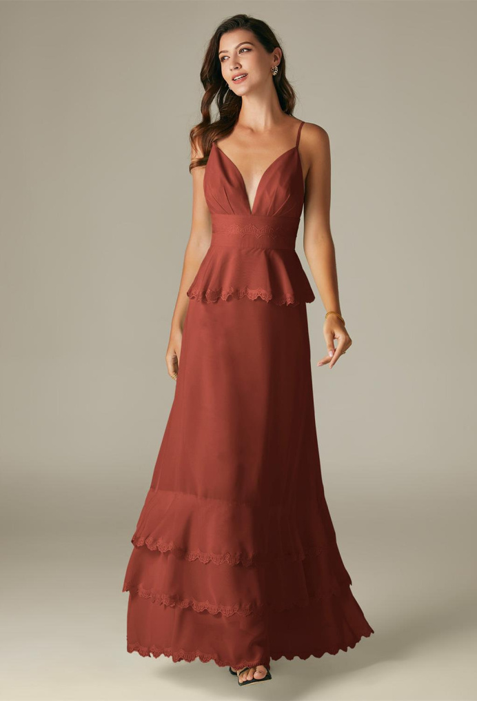 AW Khanum Rust  Formal Dresses