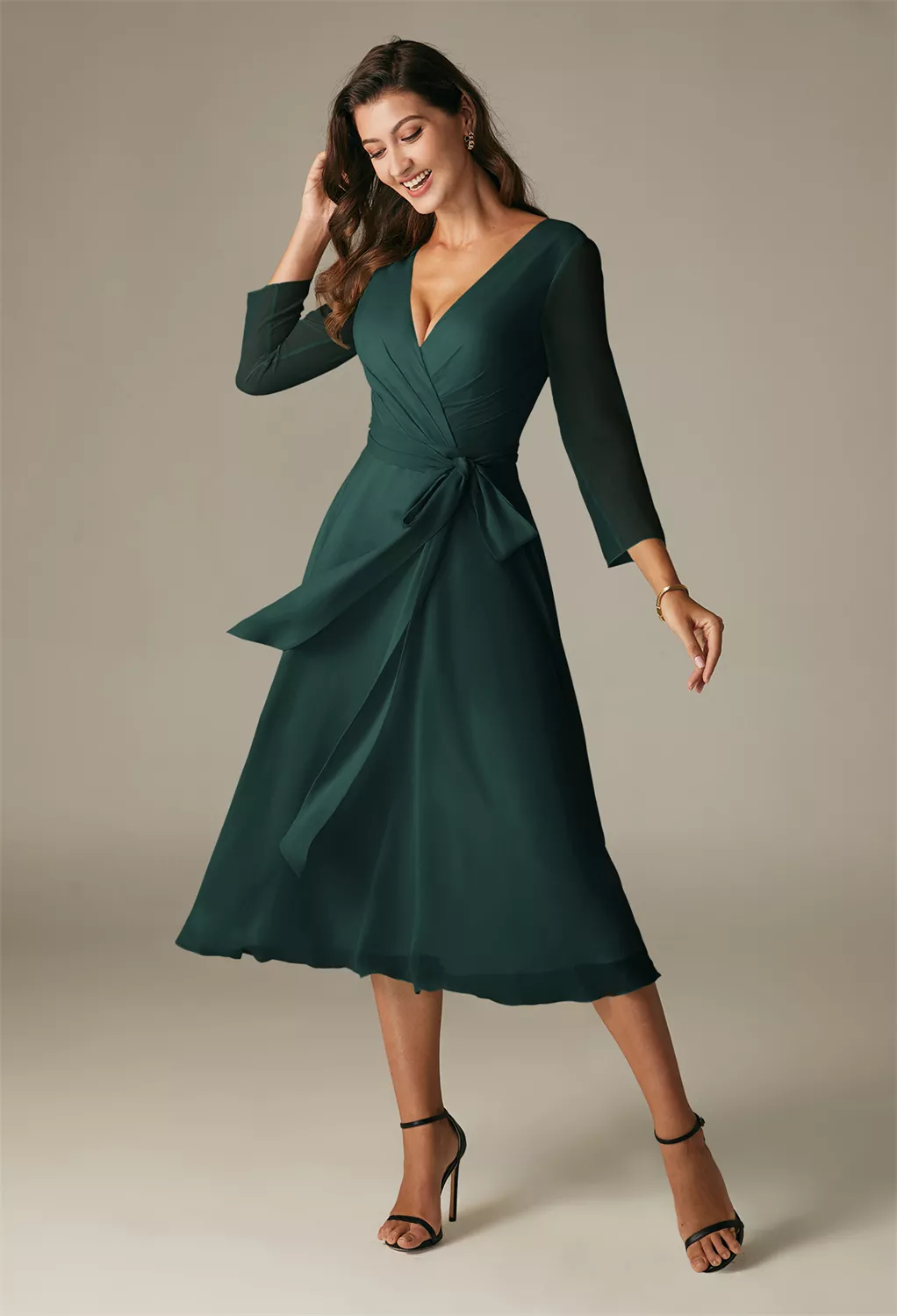 AW Gaia Dark Emerald  Maternity Bridesmaid Dresses