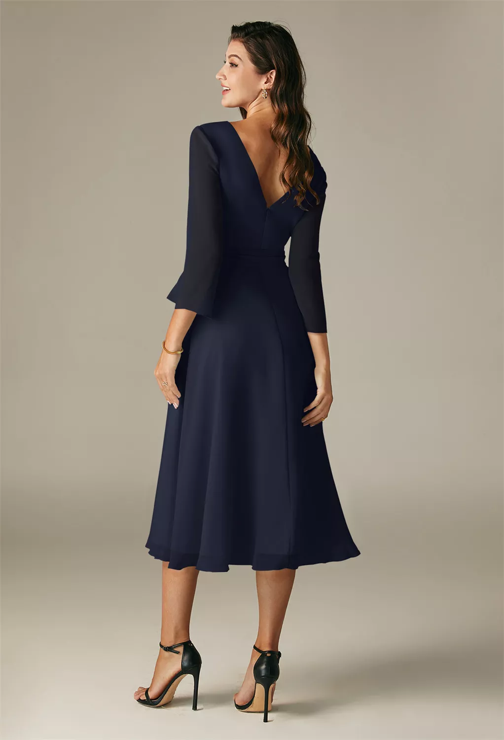 AW Gaia Dark Navy  Spring Wedding Guest Dresses