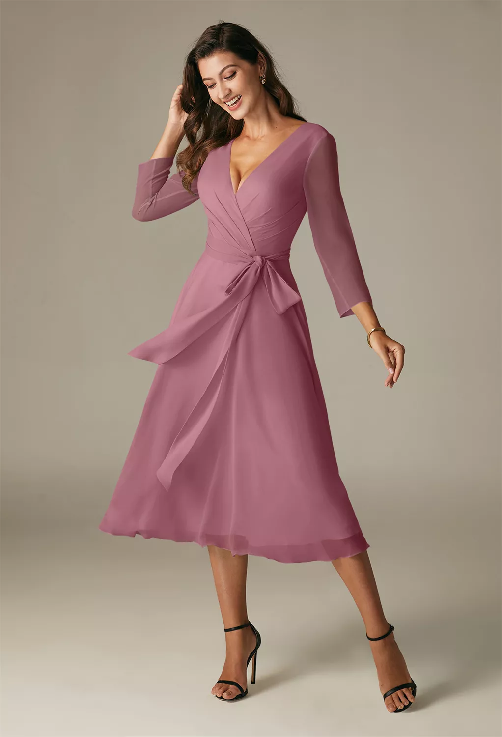 AW Gaia Desert Rose  Spring Wedding Guest Dresses