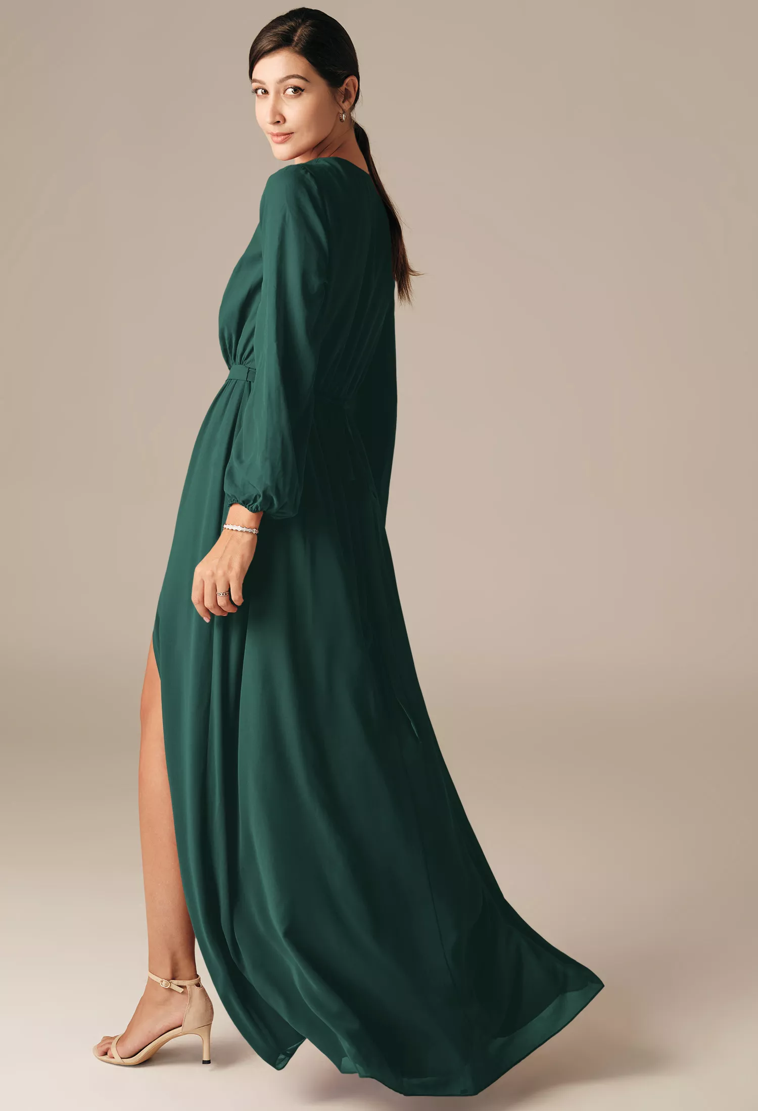 AW Adelle Dark Emerald  Maternity Bridesmaid Dresses