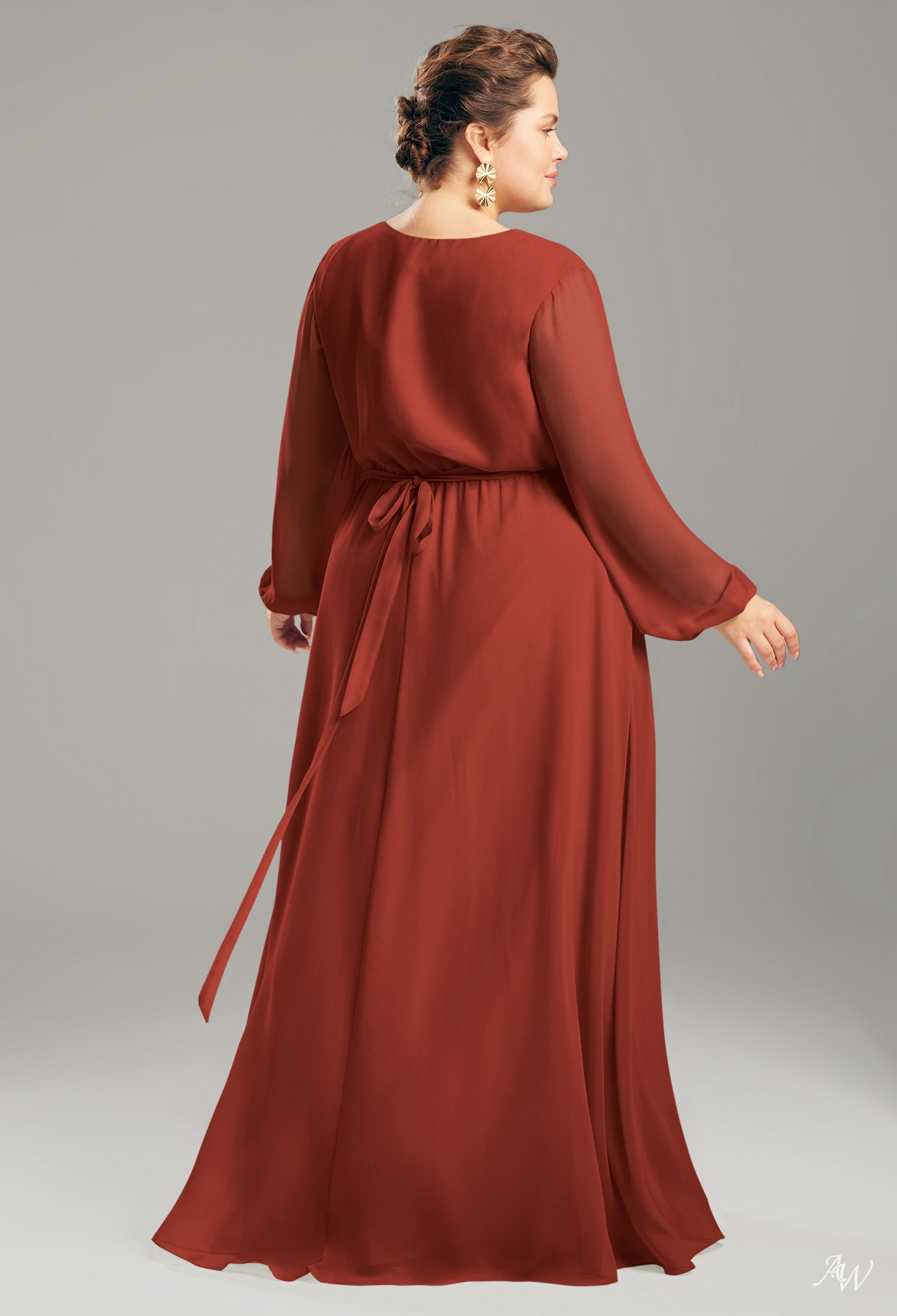 AW Adelle Rust Bridesmaid Dresses image5