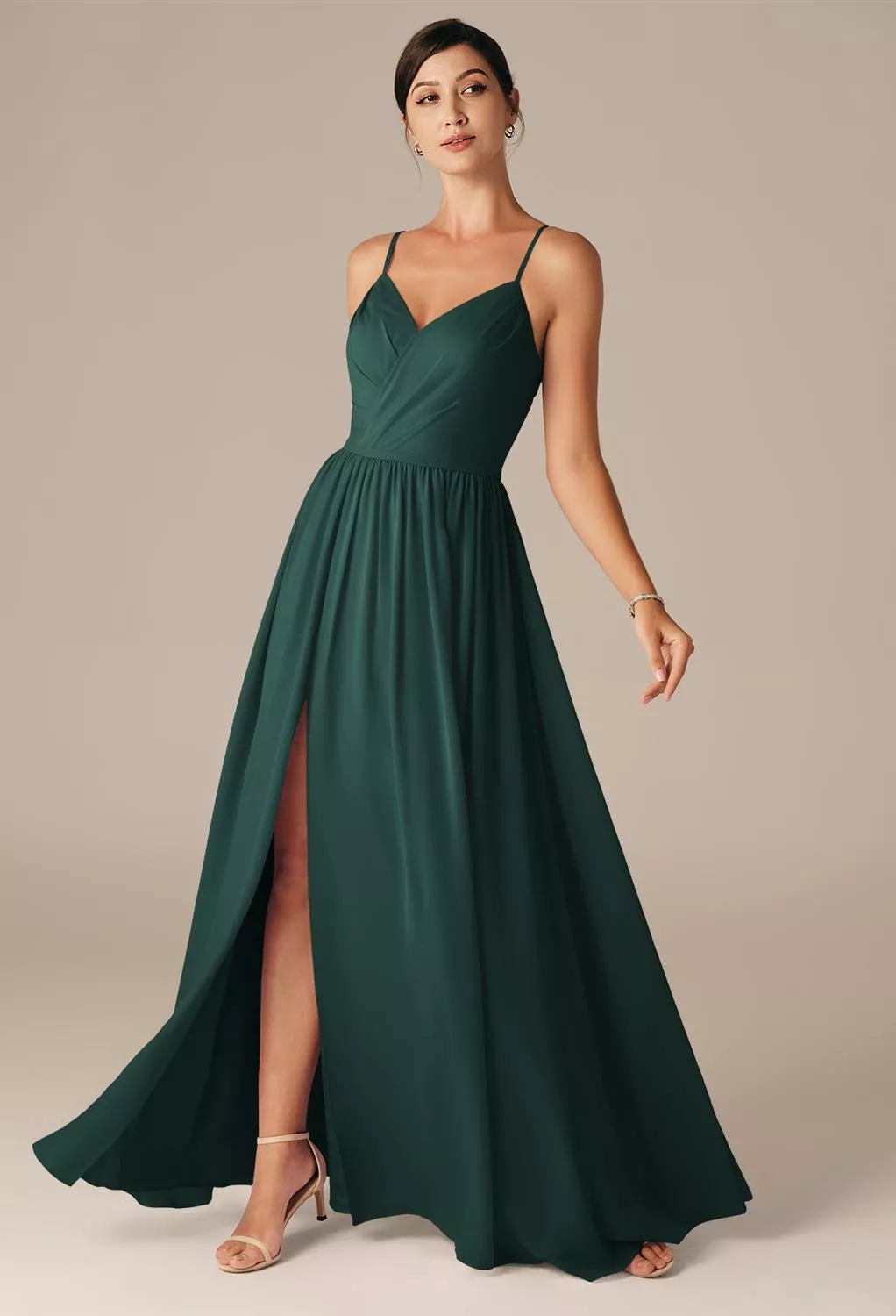 AW Mary Dark Emerald  Maternity Bridesmaid Dresses