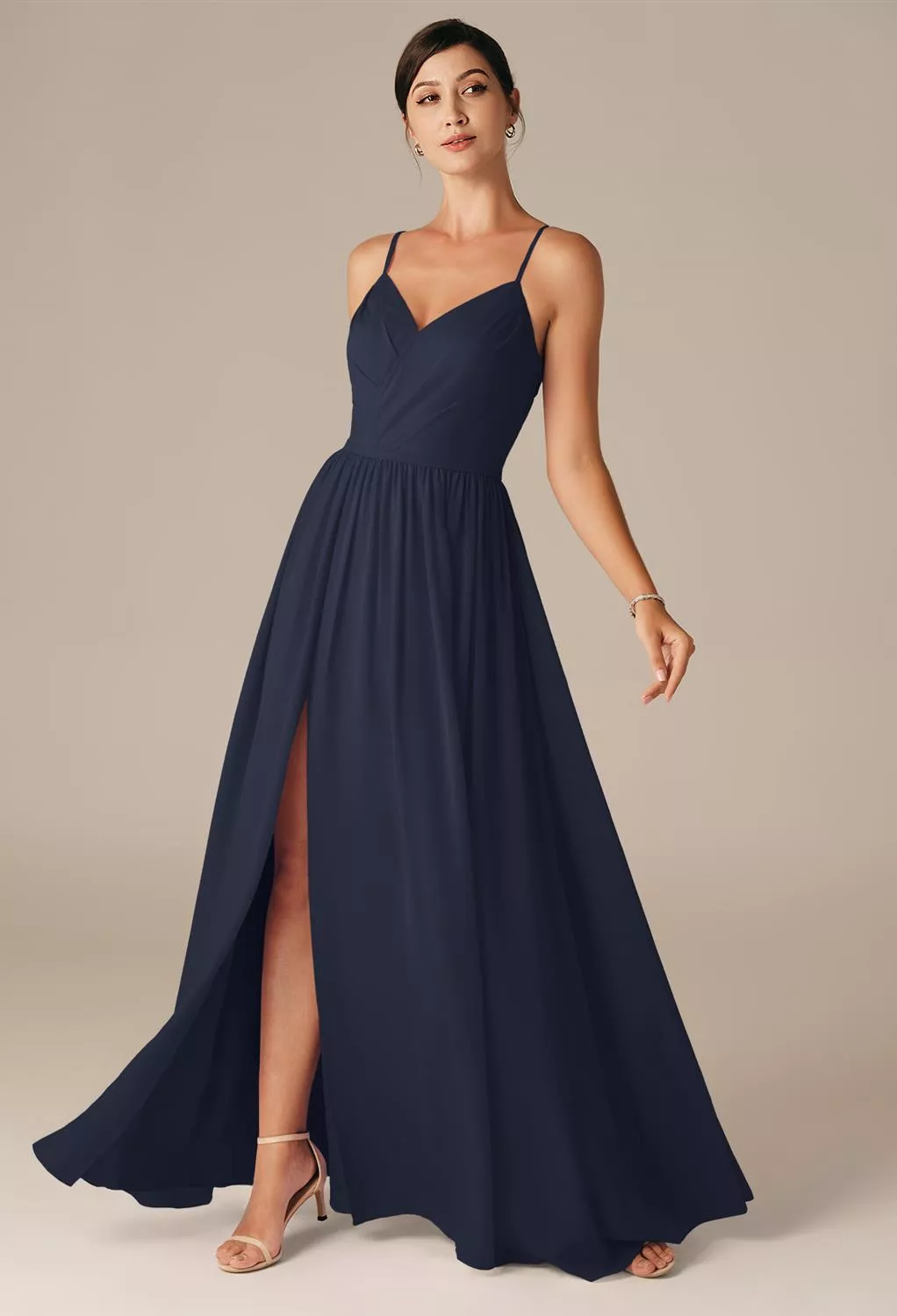 AW Mary Dark Navy  Maternity Bridesmaid Dresses
