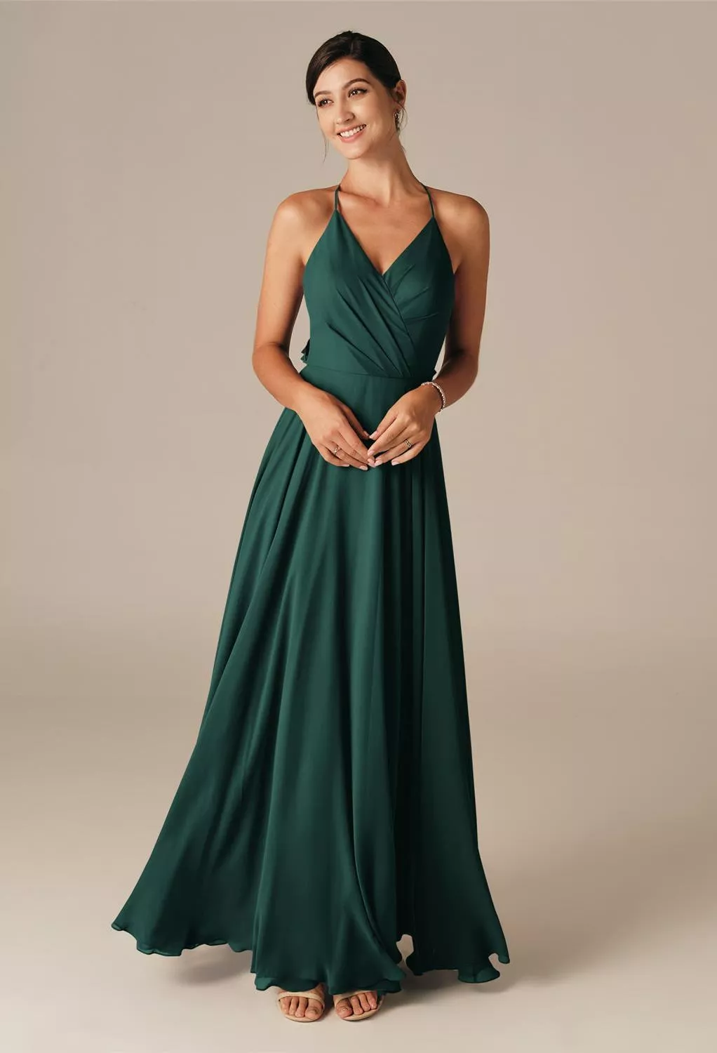 AW Larry Dark Emerald  Maternity Bridesmaid Dresses