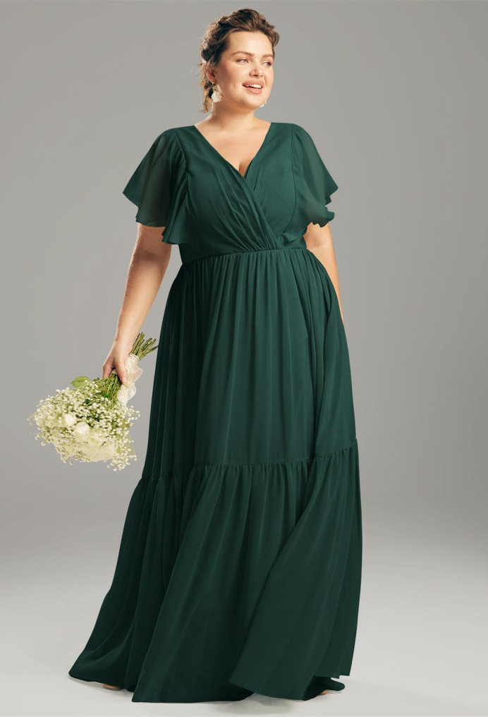 AW Lars Dark Emerald  Plus Size Dresses