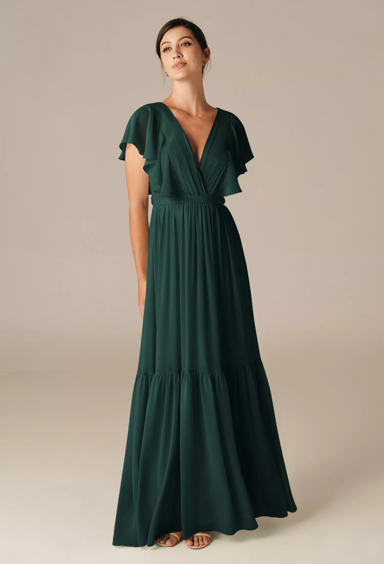 AW Lars Dark Emerald  Maternity Bridesmaid Dresses