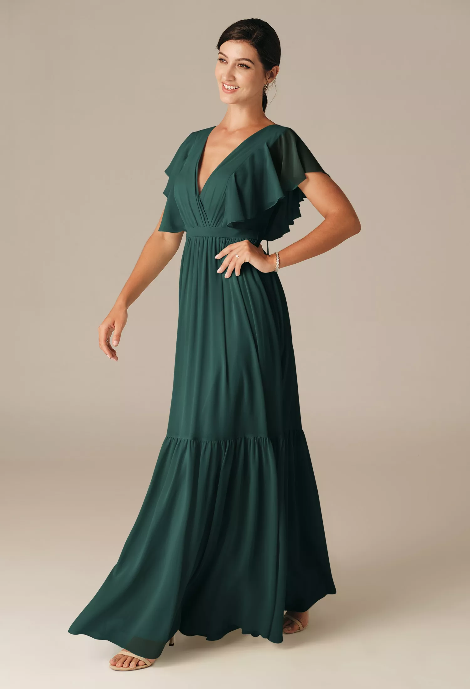 AW Lars Dark Emerald  Maternity Bridesmaid Dresses