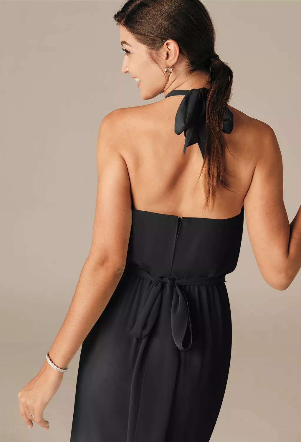 AW Larya Black  Beach Wedding Guest Dresses