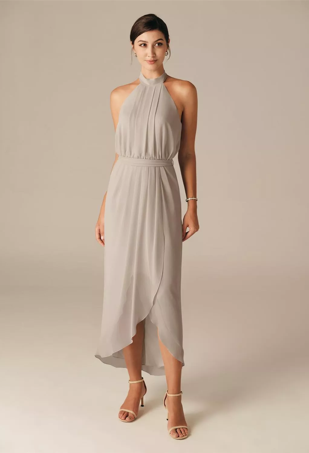 AW Larya Taupe  Spring Wedding Guest Dresses