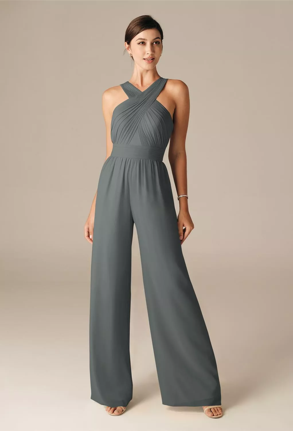 AW Lorraine Steel Gray  Fall Wedding Guest Dresses