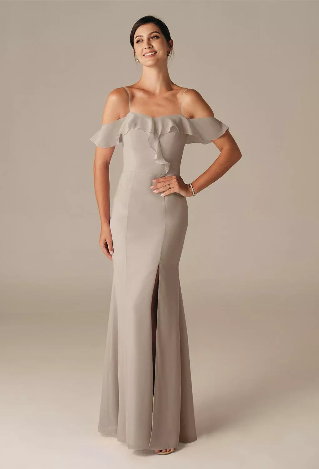 AW Isotach Taupe  Wedding Guest Dresses