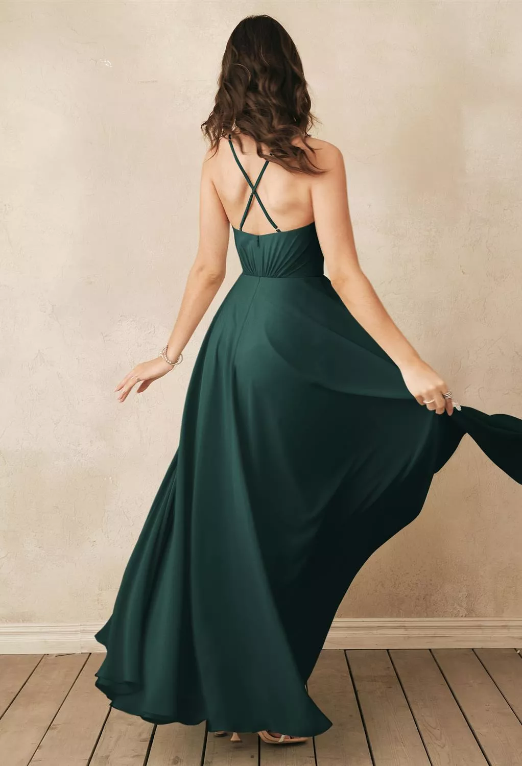 AW Melody Dark Emerald  Maternity Bridesmaid Dresses