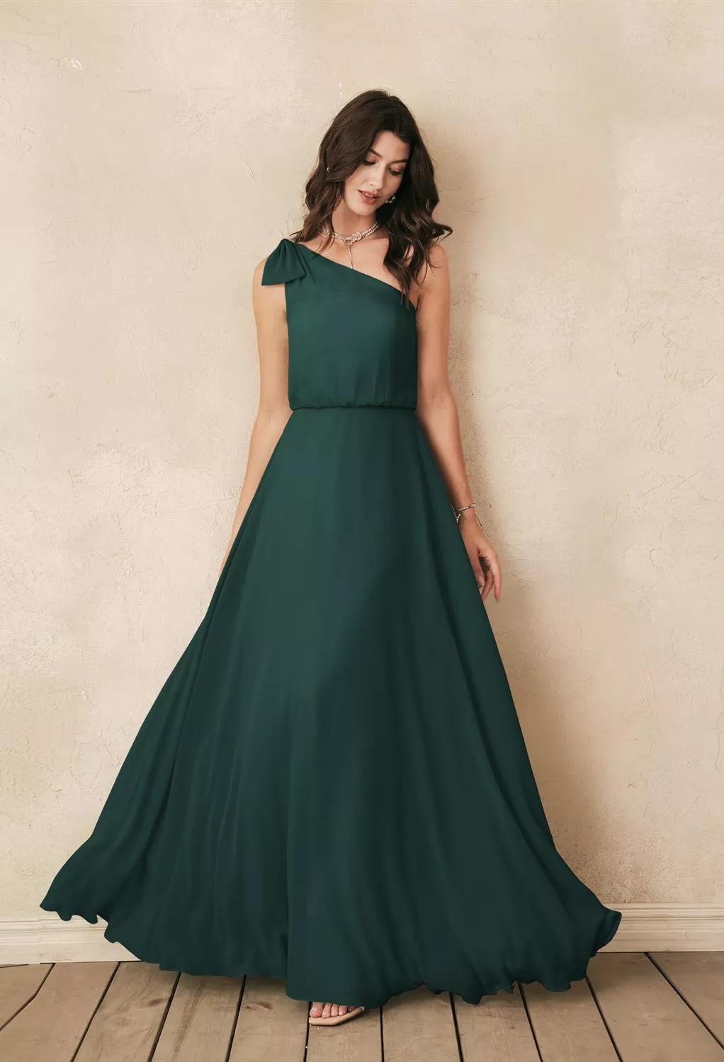 AW Robina Dark Emerald  Maternity Bridesmaid Dresses