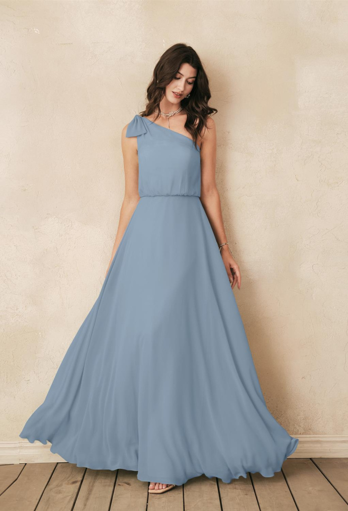 AW Robina Light Dusty Blue  Maternity Bridesmaid Dresses