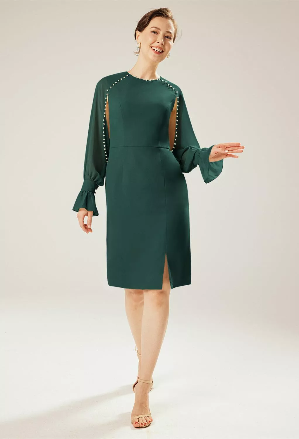 AW Paeony Dark Emerald  Mother of the Bride Dresses