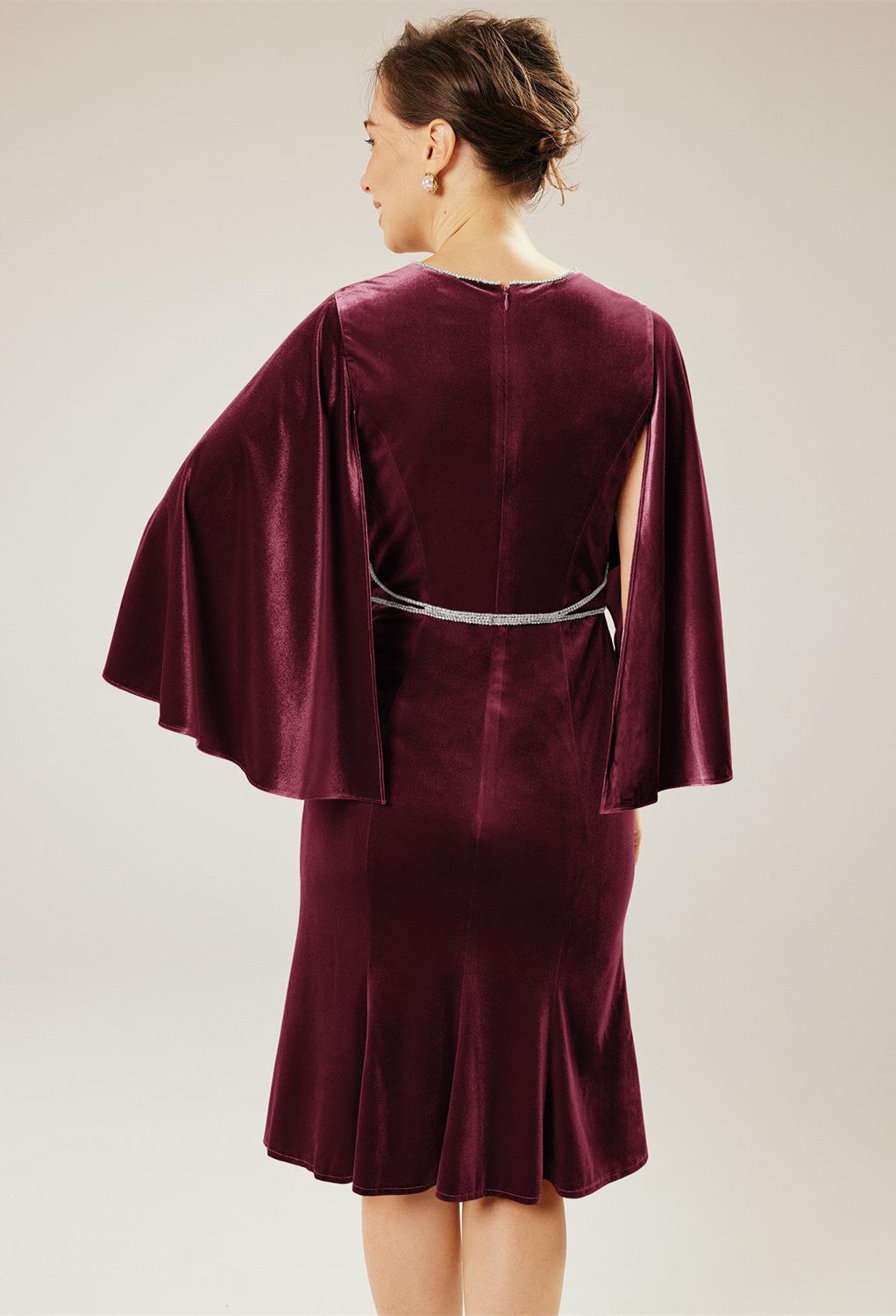 AW Madge Burgundy  Mother of the Bride Dresses