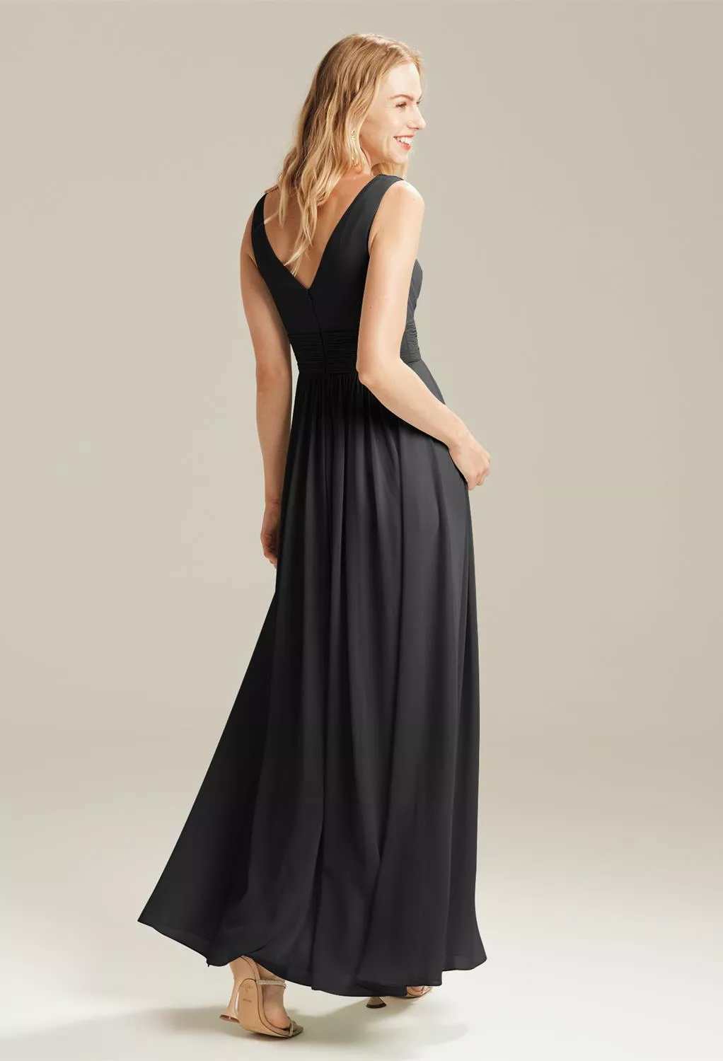 AW Gertrude Black  Maternity Bridesmaid Dresses
