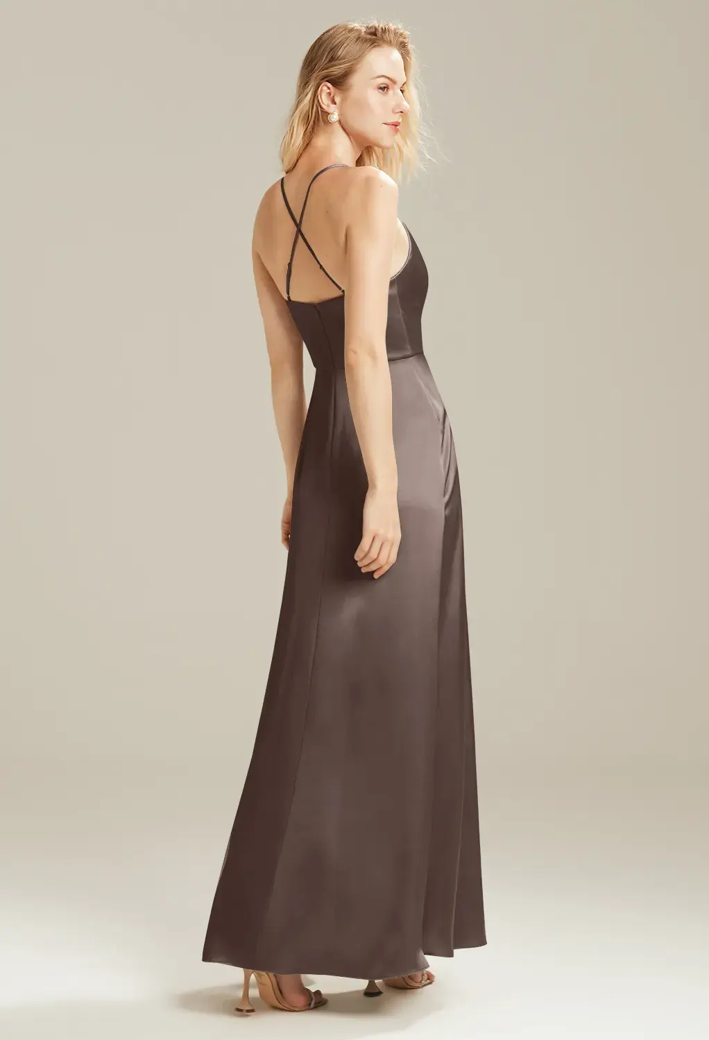 Seal Brown Plus Size Wedding Guest Dresses | AW.Bridal Canada