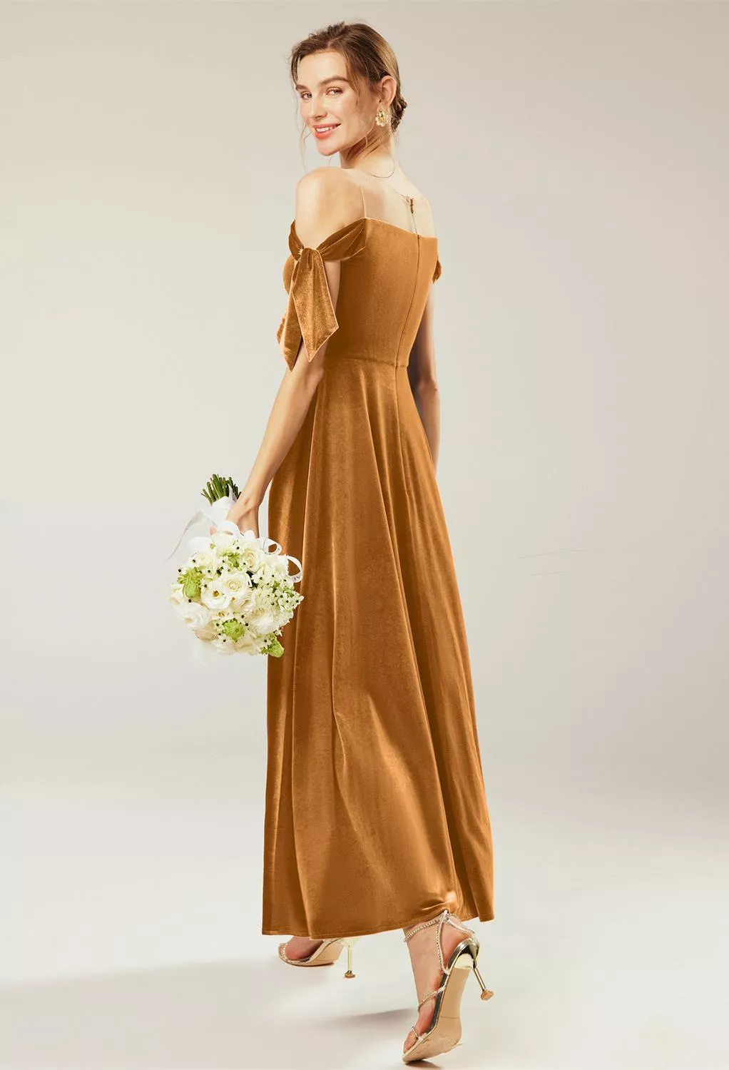 AW Taiga Burnished Gold  Fall Wedding Guest Dresses