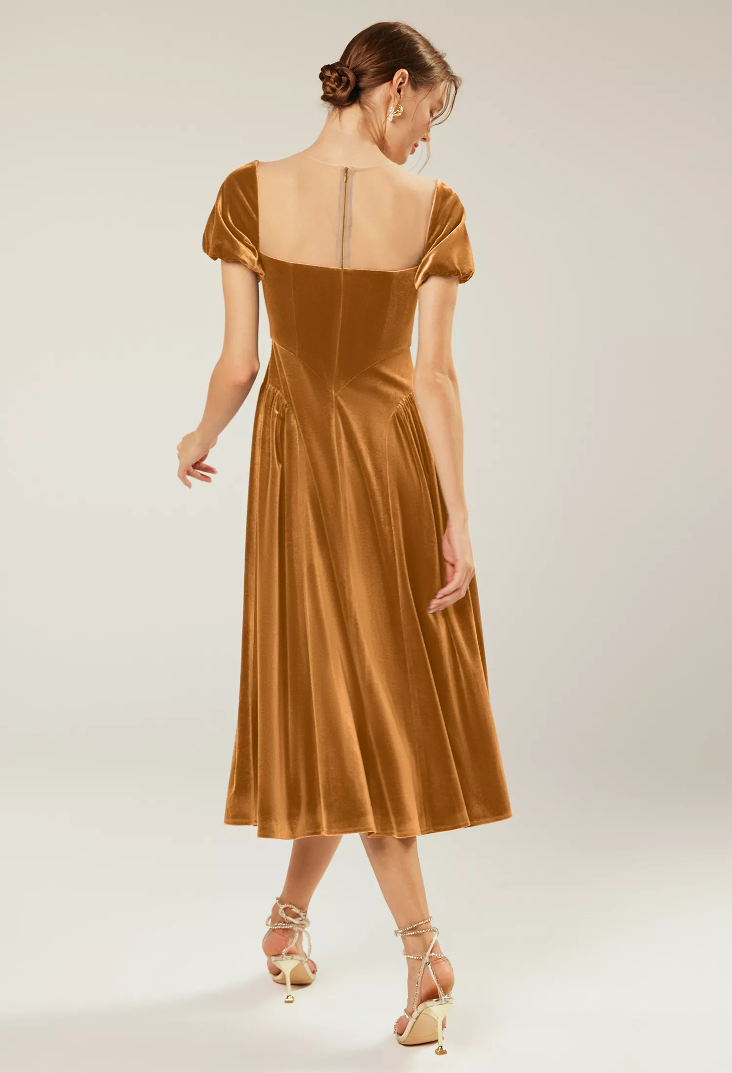 AW Turnsol Burnished Gold  Country Wedding Guest Dresses