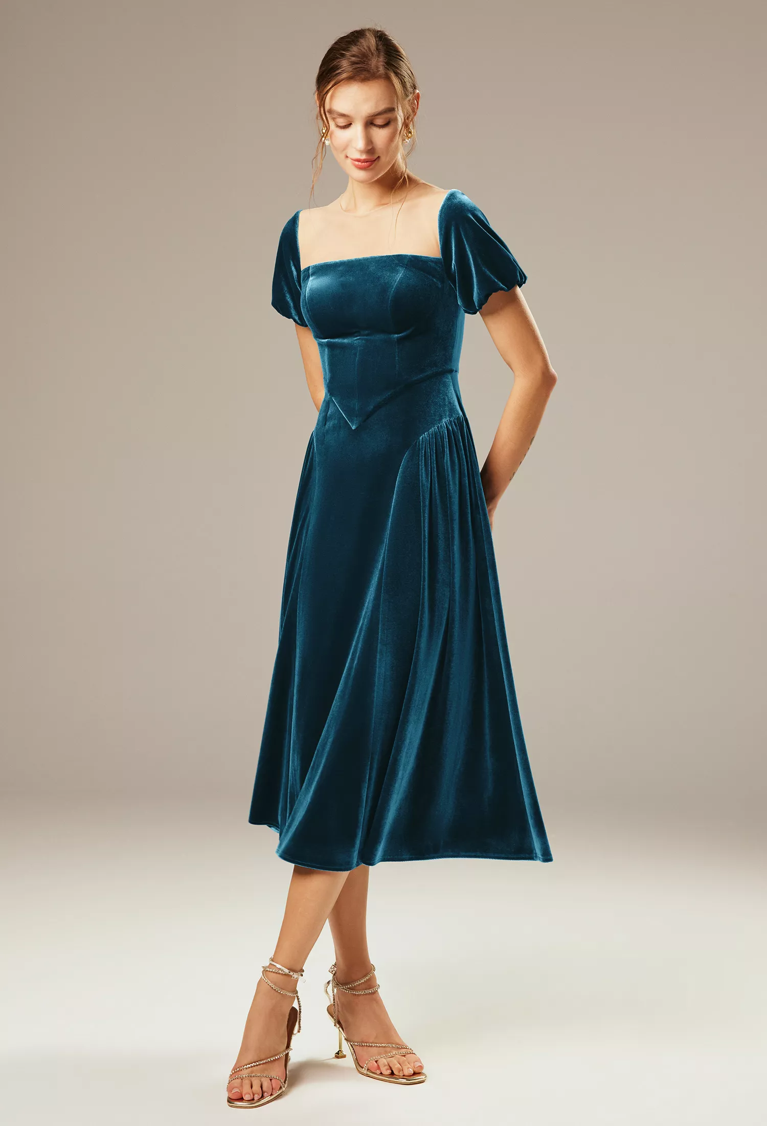AW Turnsol Midnight Navy  Cocktail Wedding Guest Dresses