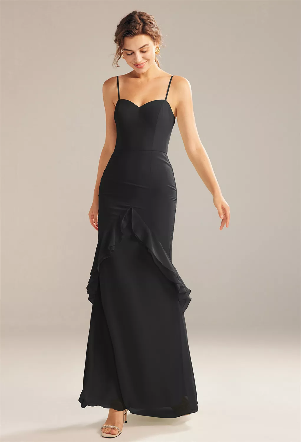 AW Claire Black  Plus Size Wedding Guest Dresses