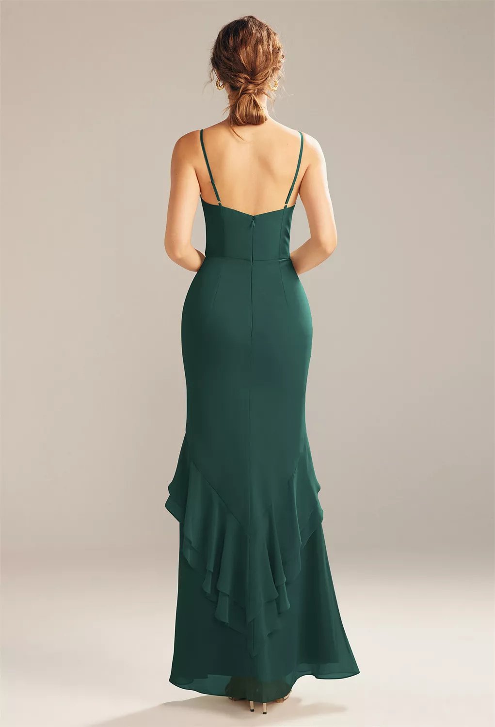 AW Claire Dark Emerald  Plus Size Wedding Guest Dresses