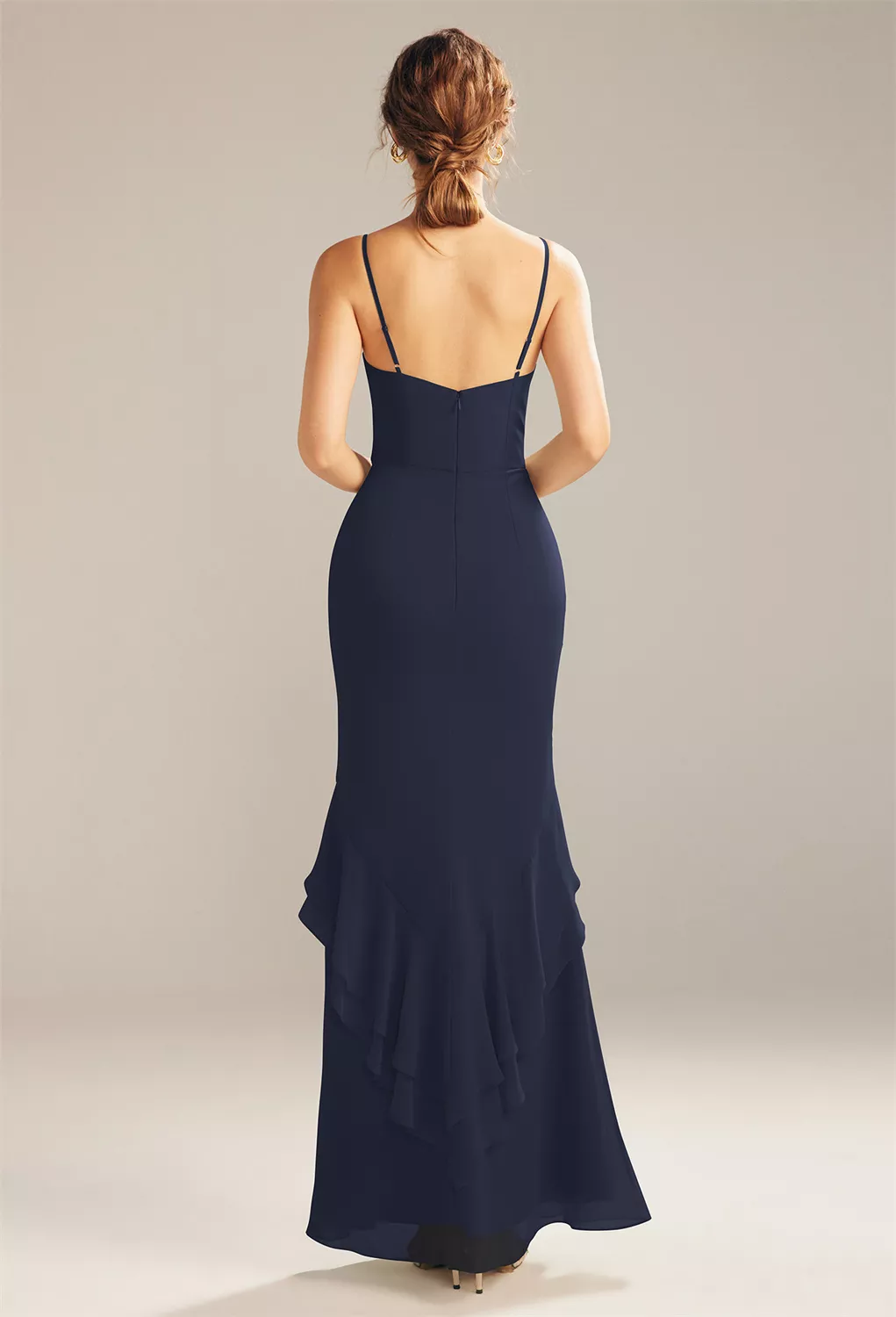 AW Claire Dark Navy  Plus Size Wedding Guest Dresses