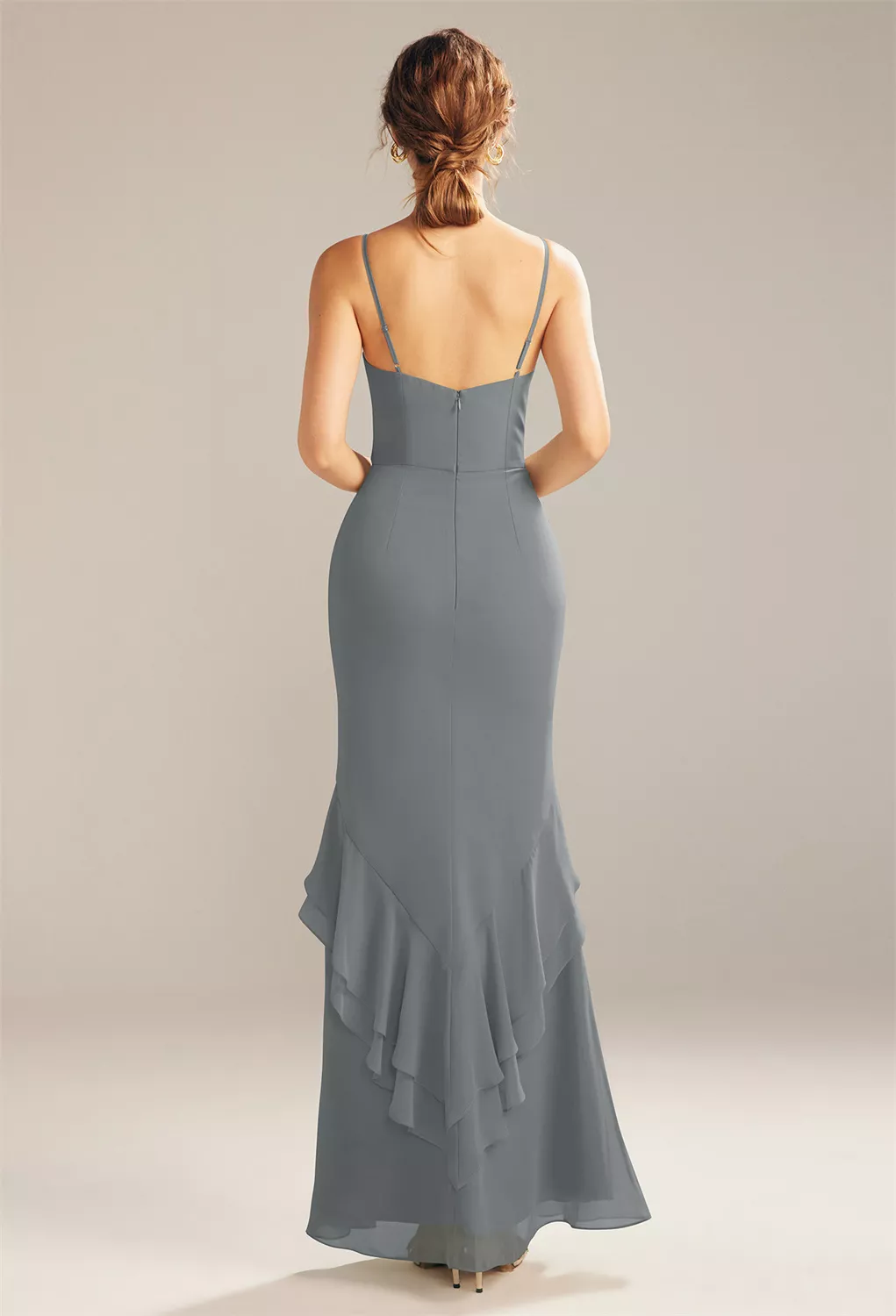 AW Claire Steel Gray  Spring Wedding Guest Dresses