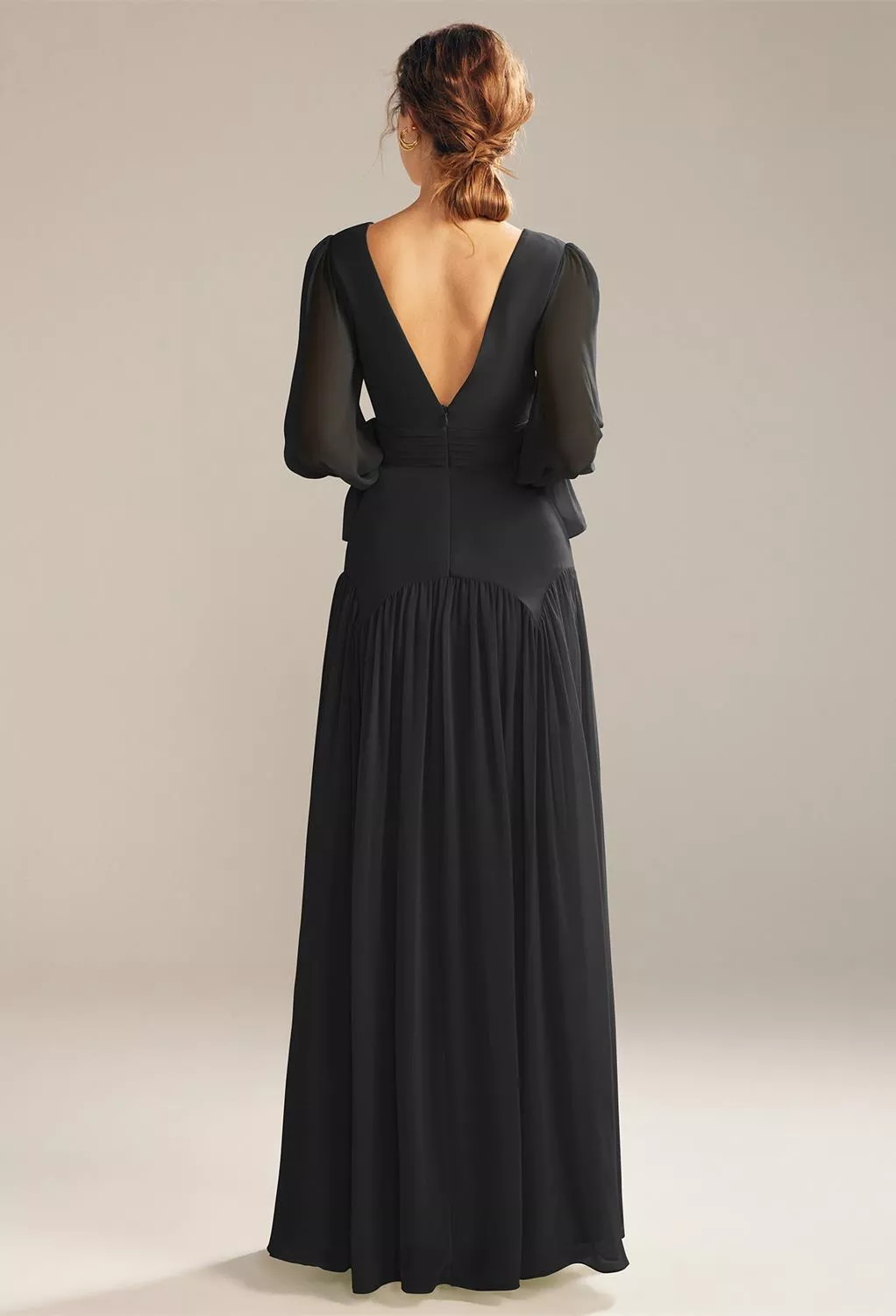 AW Alma Black  Plus Size Wedding Guest Dresses