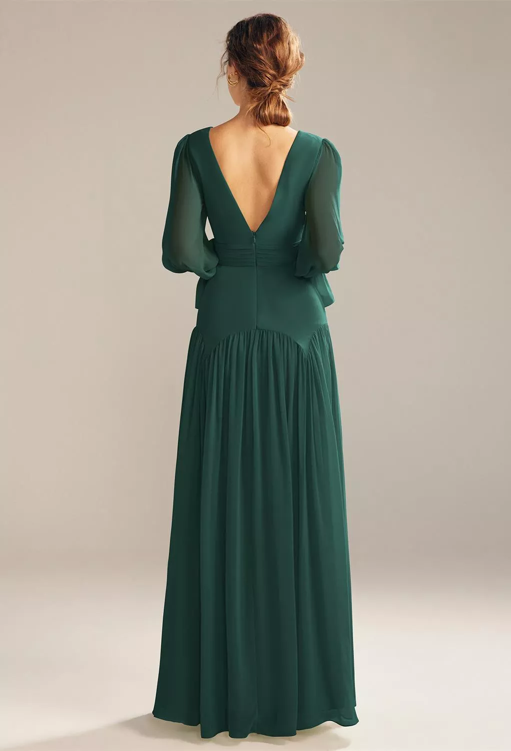 AW Alma Dark Emerald  Plus Size Wedding Guest Dresses