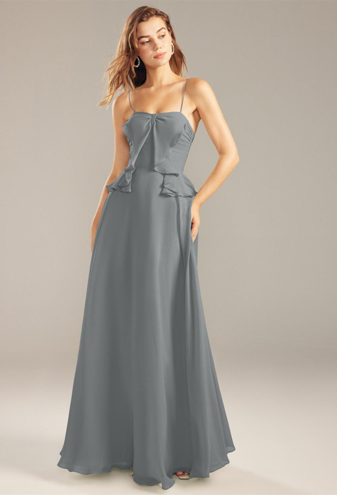 AW Audrey Steel Gray  Formal Dresses