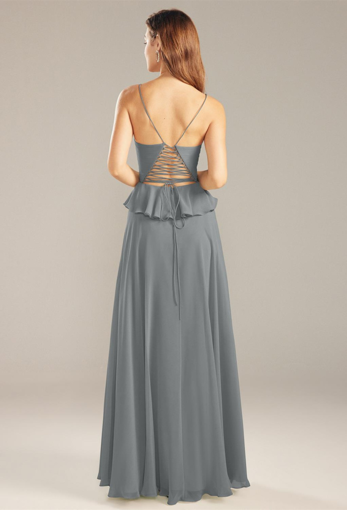 AW Audrey Steel Gray  Formal Dresses