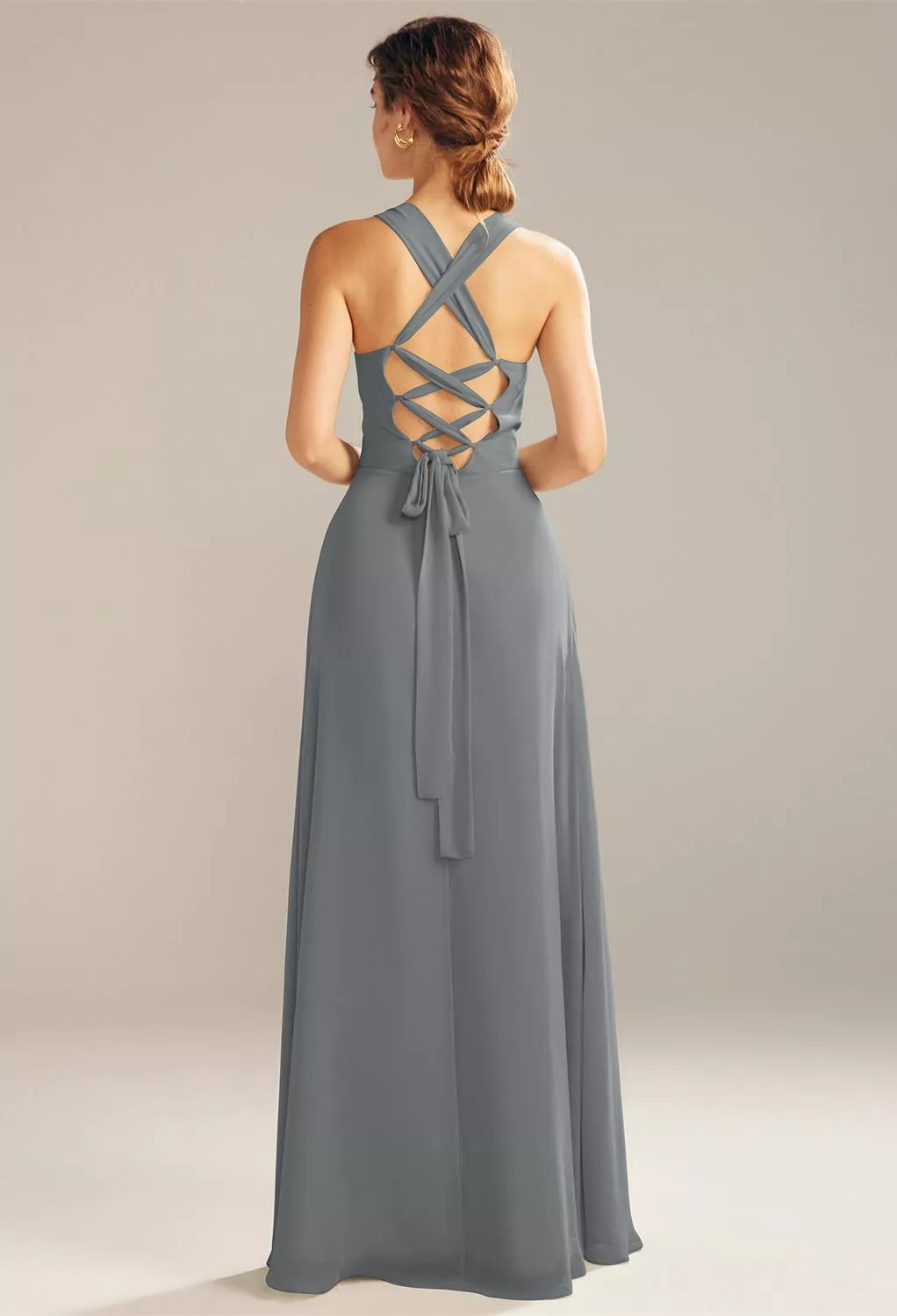 AW Alphorn Steel Gray  Spring Wedding Guest Dresses