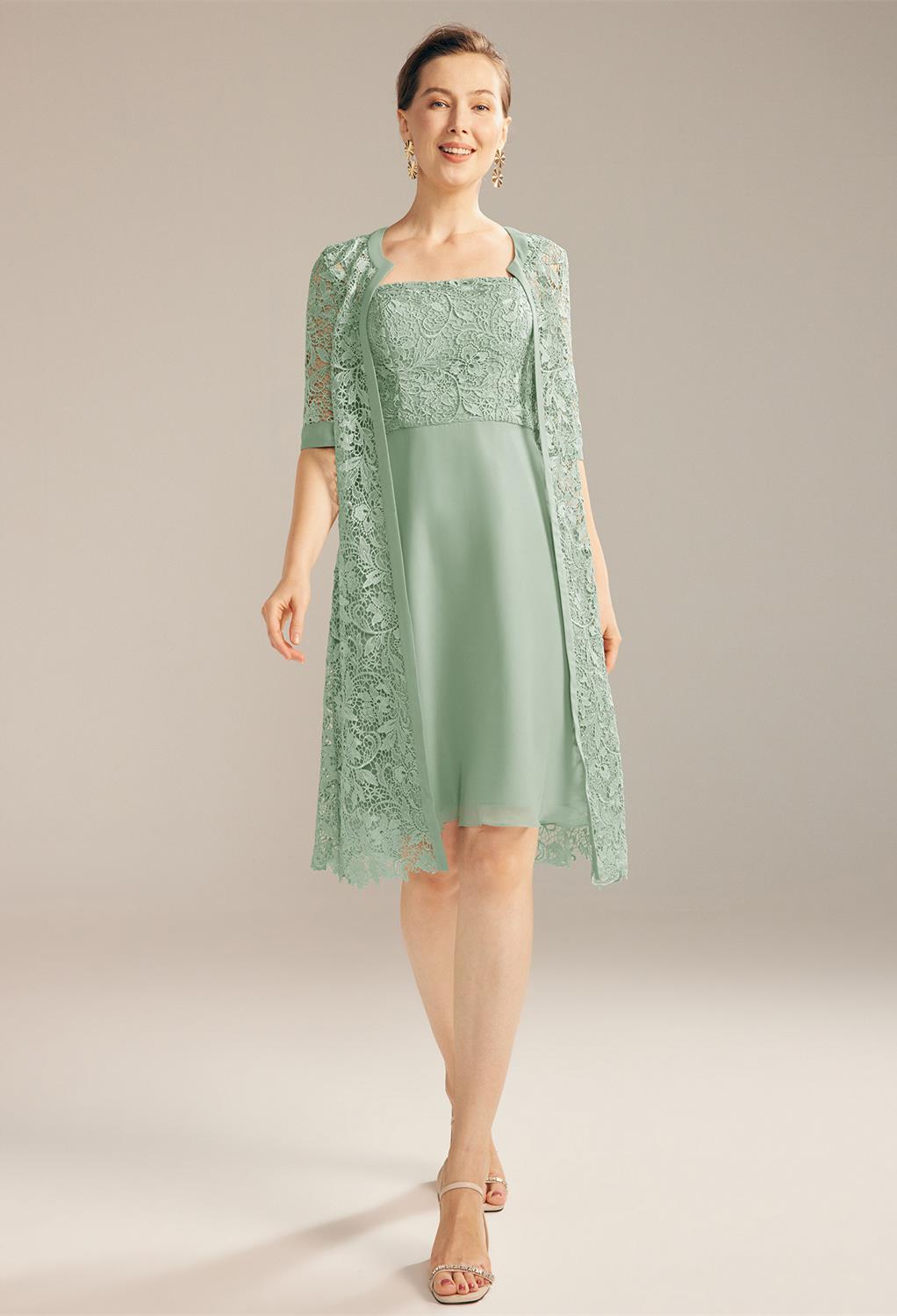 AW Sheila Sage Green  Spring Mother of The Bride Dresses