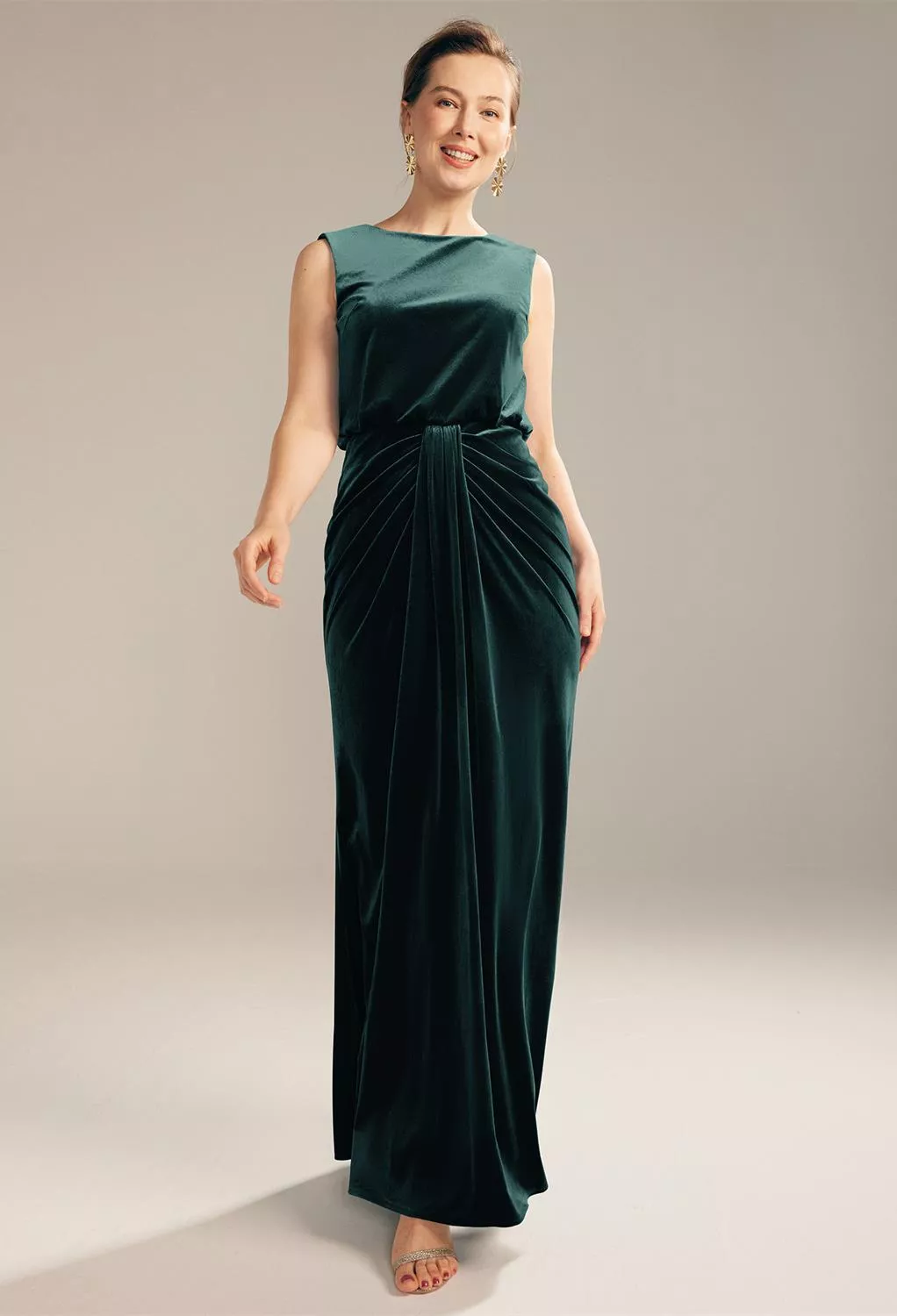AW Eulalia Hunter Green  Mother of the Bride Dresses