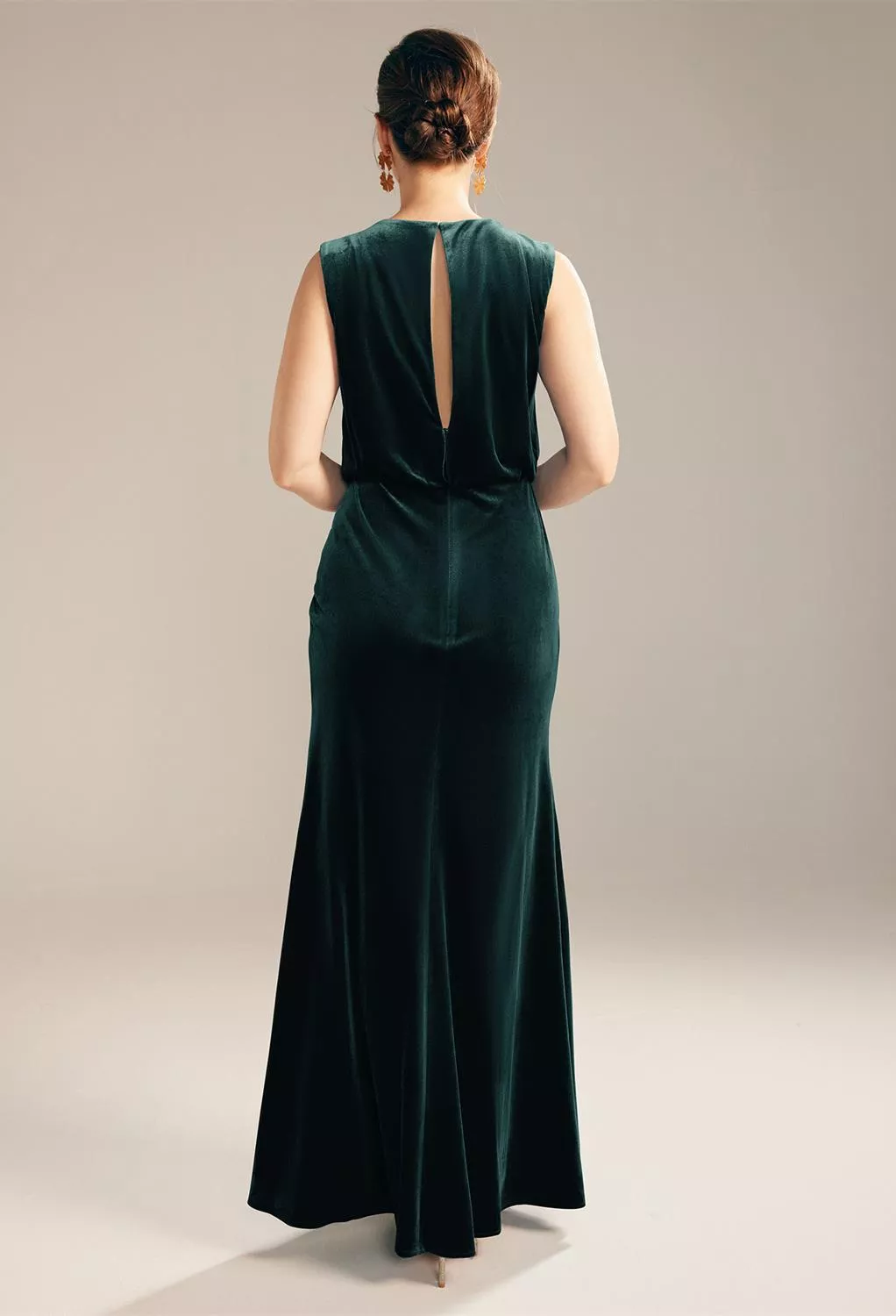 AW Eulalia Hunter Green  Mother of the Bride Dresses