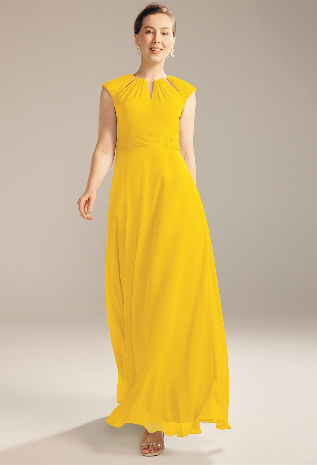 AW Aster Mustard Yellow  Mother of the Bride Dresses
