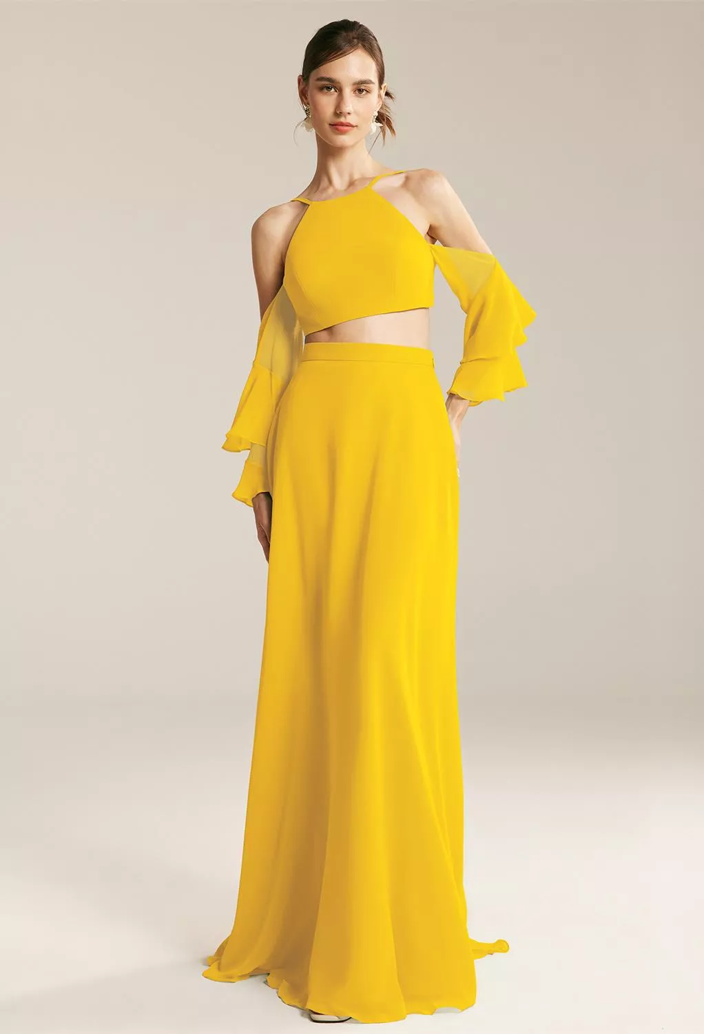 AW Mercer Mustard Yellow  Fall Wedding Guest Dresses