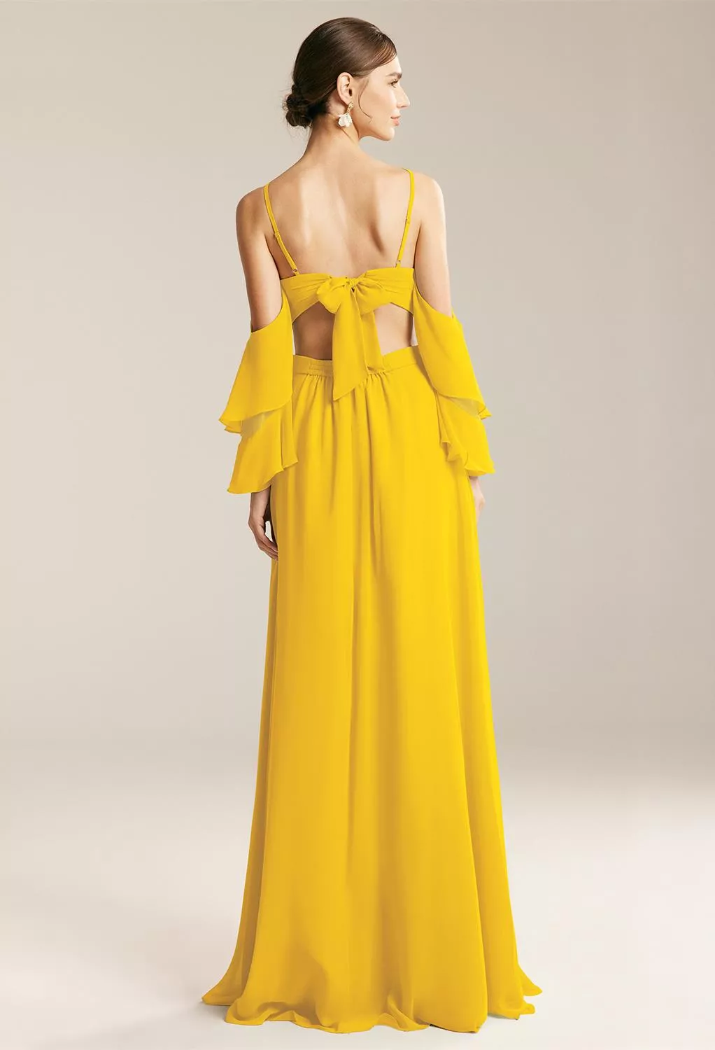 AW Mercer Mustard Yellow  Fall Wedding Guest Dresses