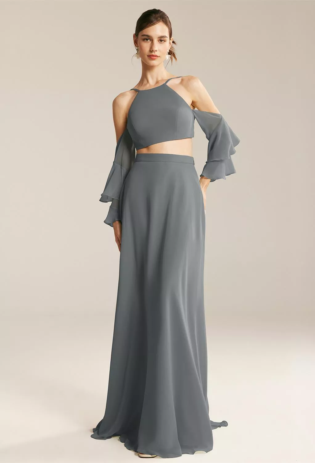 AW Mercer Steel Gray  Fall Wedding Guest Dresses