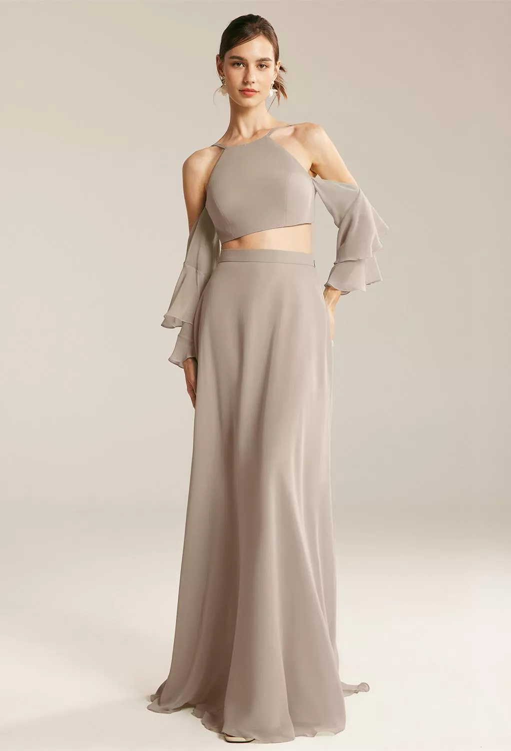 AW Mercer Taupe  Fall Wedding Guest Dresses