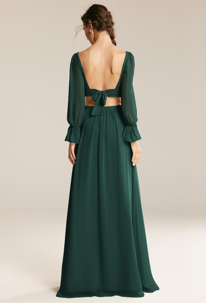 AW Ada Dark Emerald  Long Bridesmaid Dresses