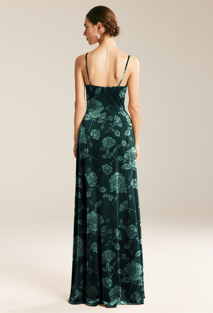 AW Bella Emerald Ethereal Rose  Floral Bridesmaid Dresses