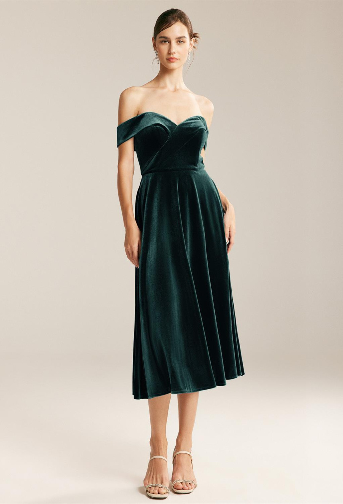 AW Landis Hunter Green  Bridesmaid Dresses