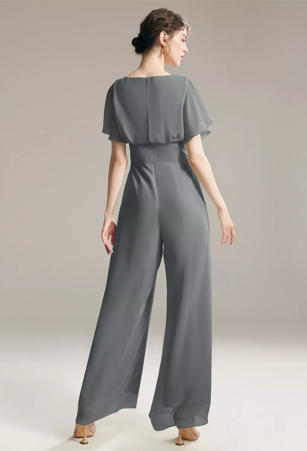 AW Talia Steel Gray  Fall Wedding Guest Dresses