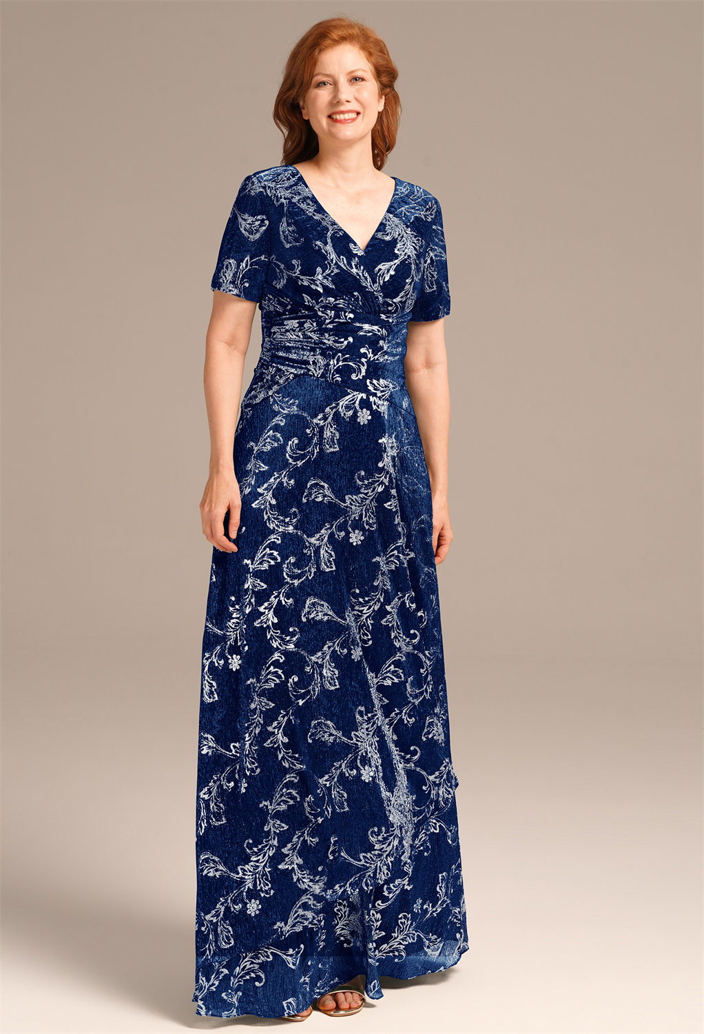 AW Genevieve Royal Blue  Mother of The Bride Dresses With Wraps