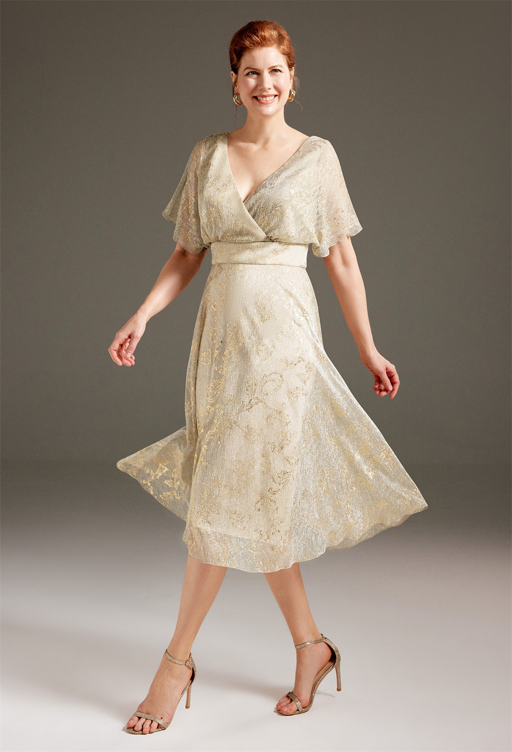 AW Laurette Champagne  Spring Mother of The Bride Dresses