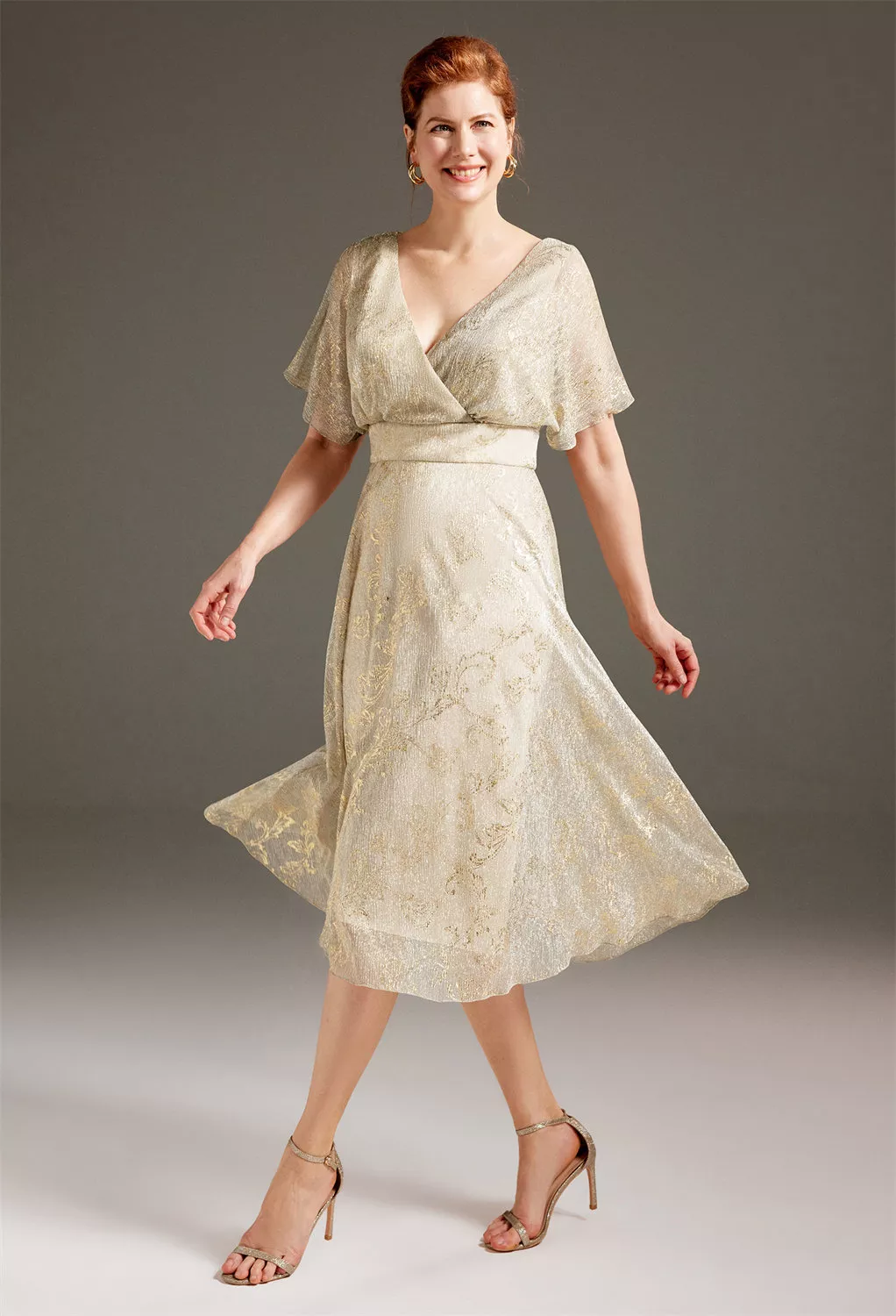 AW Laurette Champagne  Spring Mother of The Bride Dresses